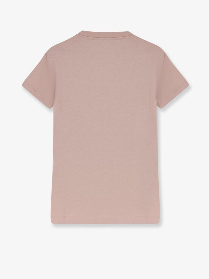 Moncler Cotton T-shirt With Flocked Logo On The Front