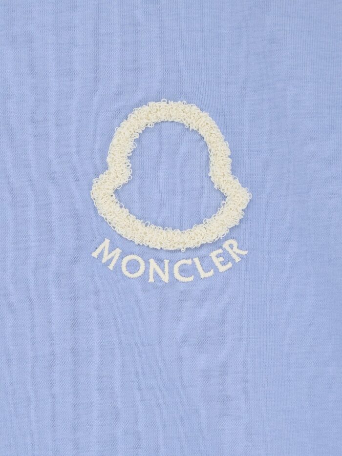 Moncler Cotton T-shirt With Flocked Logo On The Front