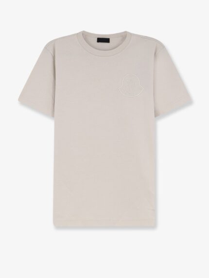 Moncler Cotton T-shirt With Front Logo Patch