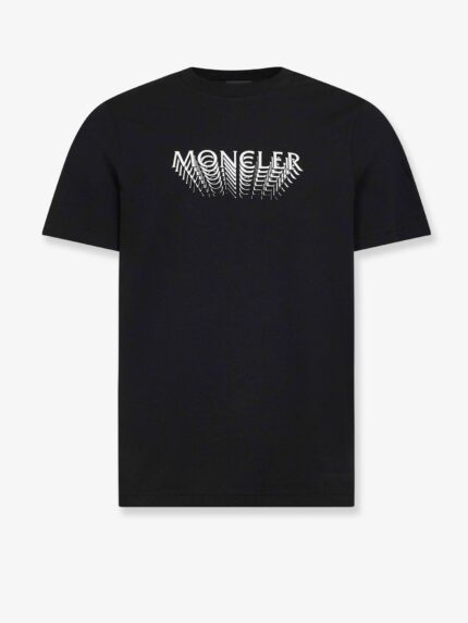 Moncler Cotton T-shirt With Printed Logo On The Front