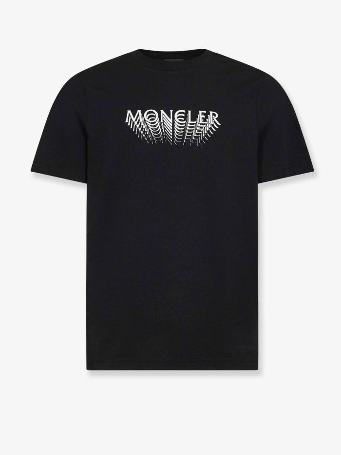 Moncler Cotton T-shirt With Printed Logo On The Front