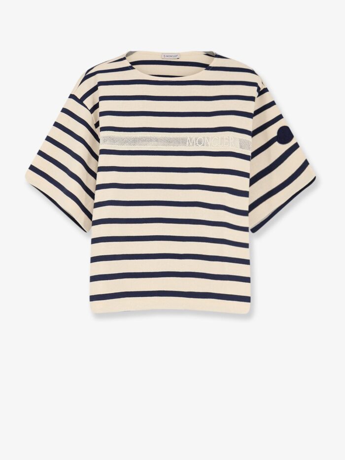 Moncler Cotton T-shirt With Striped Pattern