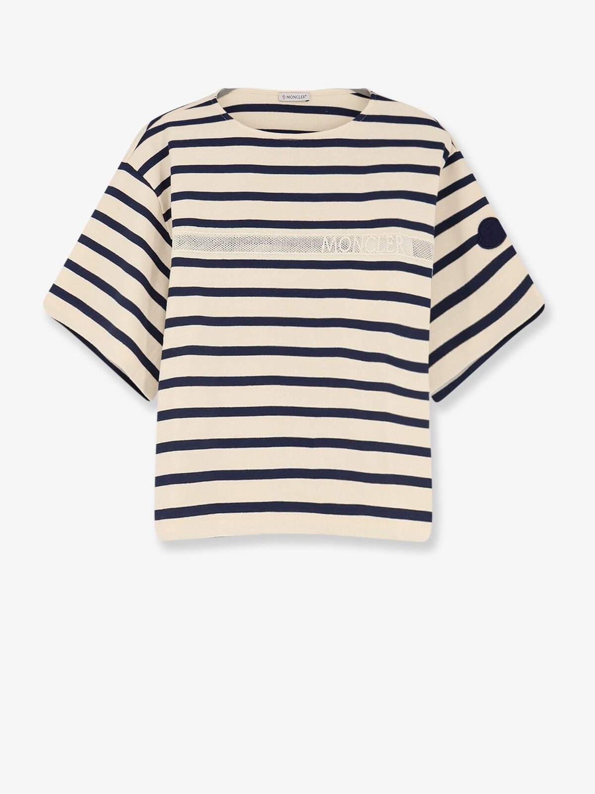 Moncler Cotton T-shirt With Striped Pattern