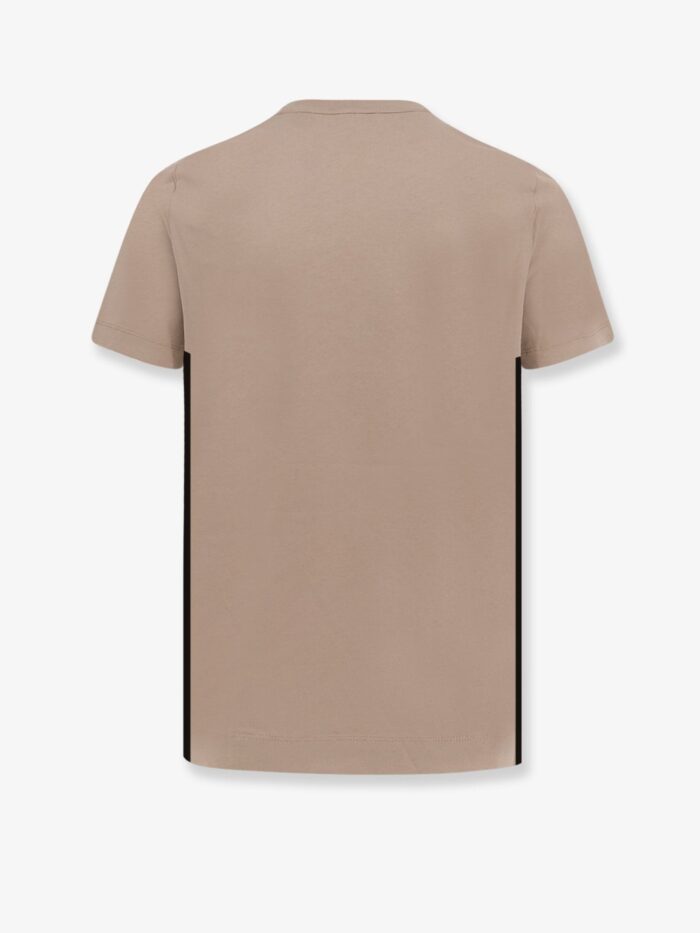 Moncler Cotton T-shirt With Technical Fabric Inserts