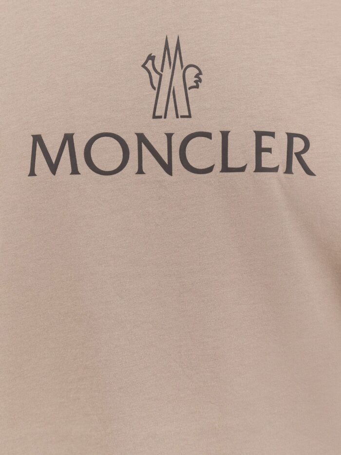 Moncler Cotton T-shirt With Technical Fabric Inserts