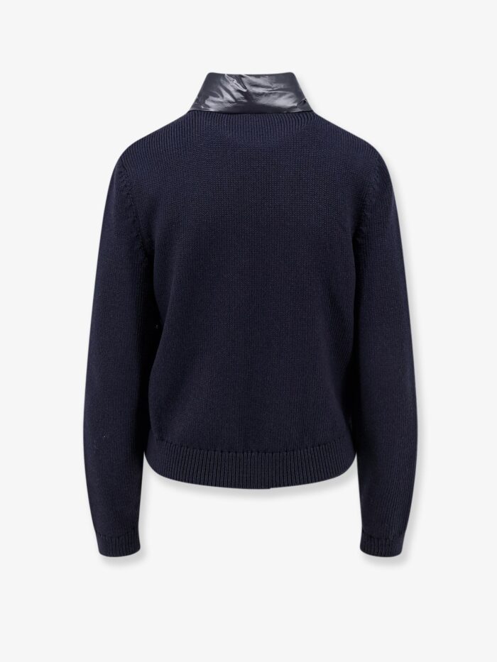 Moncler Down Jacket With Virgin Wool Inserts