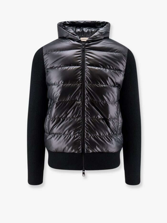 moncler down jacket with virgin wool inserts Moncler Down Jacket With Virgin Wool Inserts
