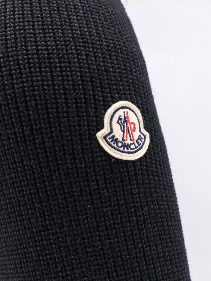 Moncler Down Jacket With Virgin Wool Inserts
