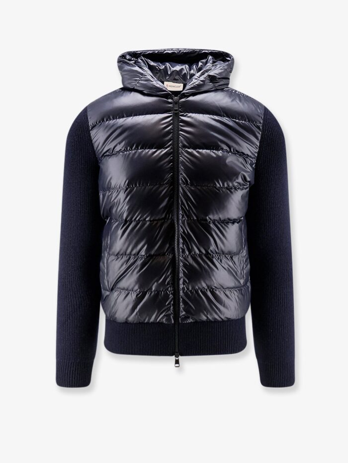 moncler down jacket with virgin wool inserts Moncler Down Jacket With Virgin Wool Inserts