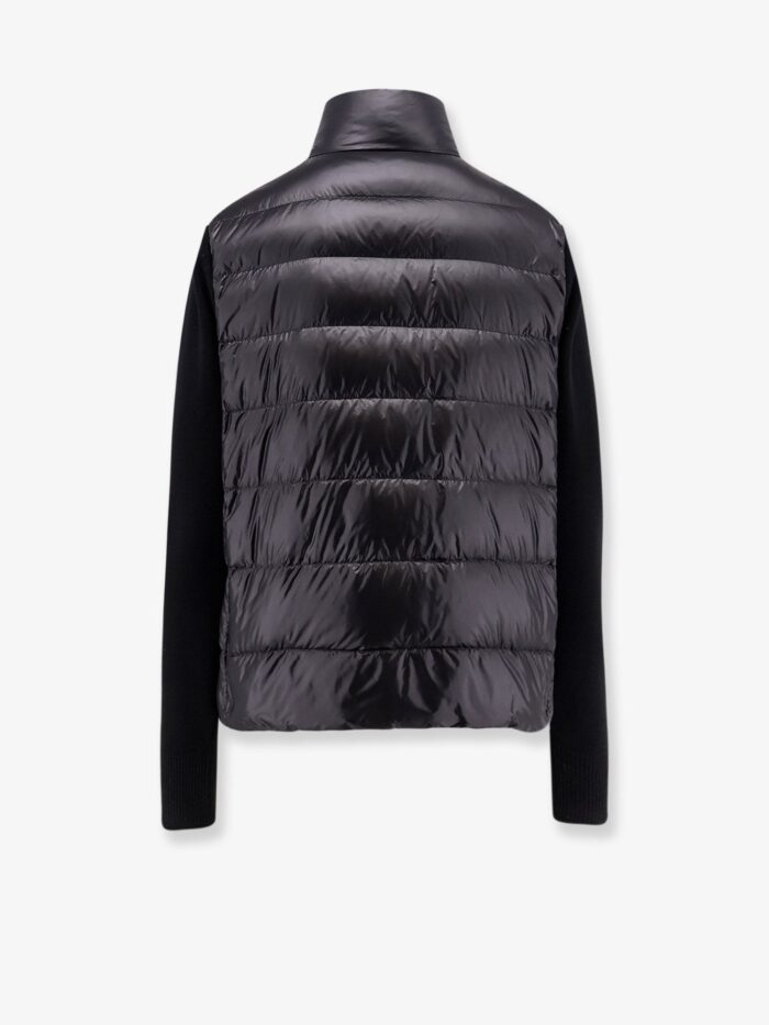 Moncler Down Jacket With Wool Sleeves
