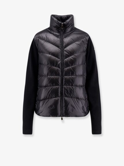 Moncler Down Jacket With Wool Sleeves