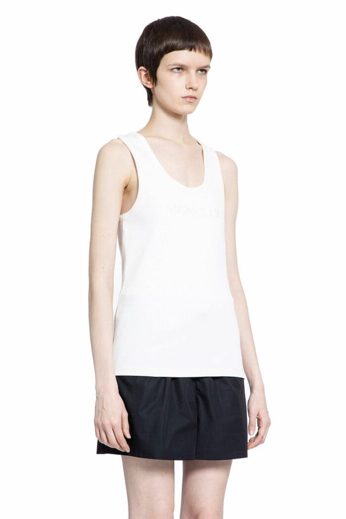 MONCLER Embroidered Logo Tank Top