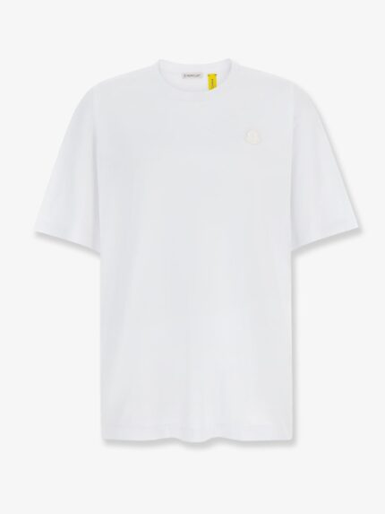 MONCLER GENIUS Cotton T-shirt With Logo Patch On The Front