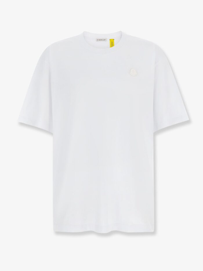 MONCLER GENIUS Cotton T-shirt With Logo Patch On The Front