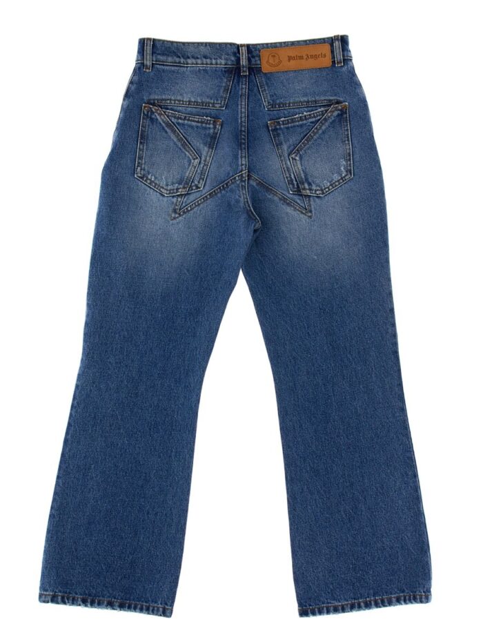 MONCLER GENIUS JEANS WITH STAR INLAYS 8 MONCLER PALM ANGELS