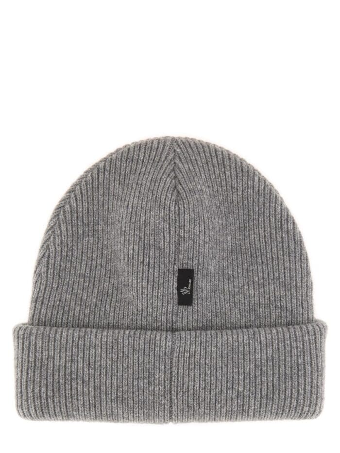 MONCLER GRENOBLE BEANIE HAT WITH LOGO