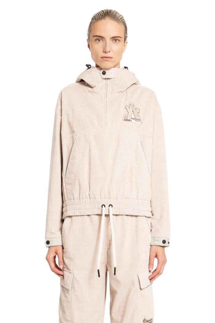 MONCLER GRENOBLE Corduroy Quarter-zip Hoodie