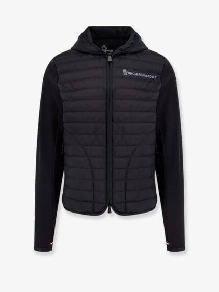 MONCLER GRENOBLE Cotton Blend Cardigan With Padding On The Front