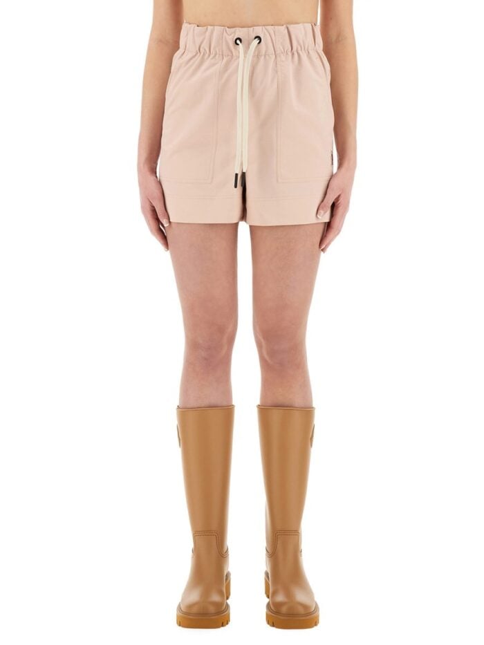 MONCLER GRENOBLE COTTON GABARDINE SHORTS