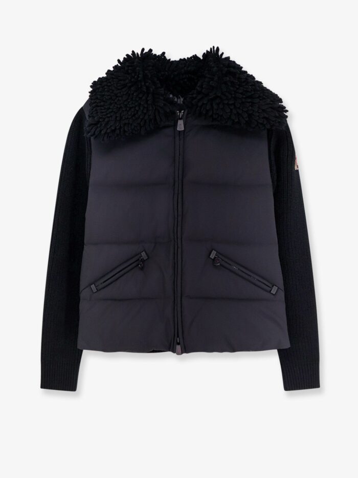 moncler grenoble down jacket with wool inserts MONCLER GRENOBLE Down Jacket With Wool Inserts