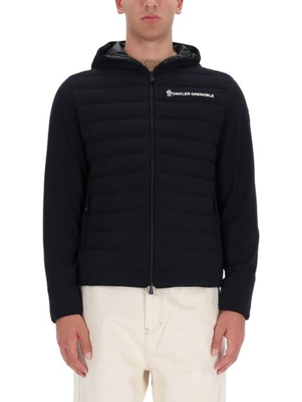 MONCLER GRENOBLE JACKET WITH ZIPPER AND HOOD