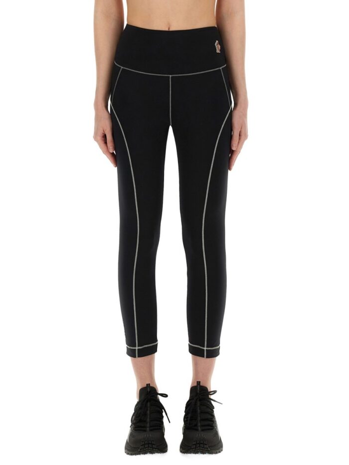 MONCLER GRENOBLE LEGGINGS WITH LOGO