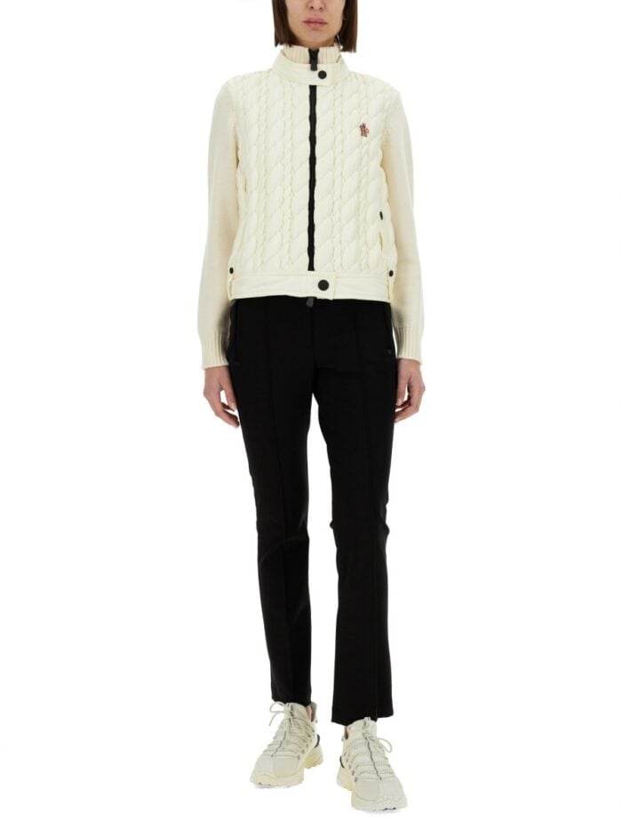 MONCLER GRENOBLE PADDED JACKET WITH WOOL SLEEVES