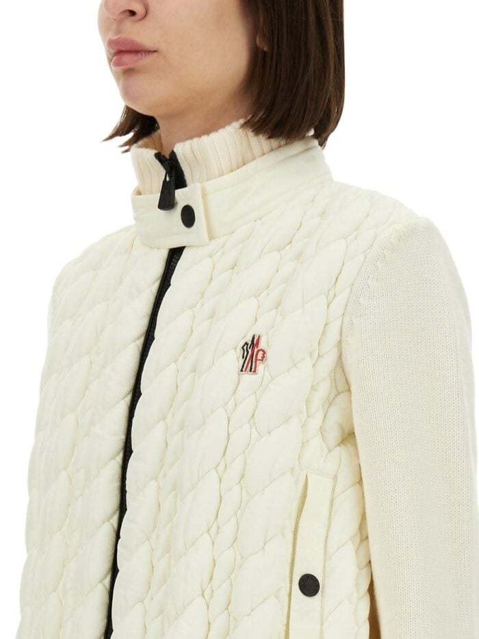 MONCLER GRENOBLE PADDED JACKET WITH WOOL SLEEVES