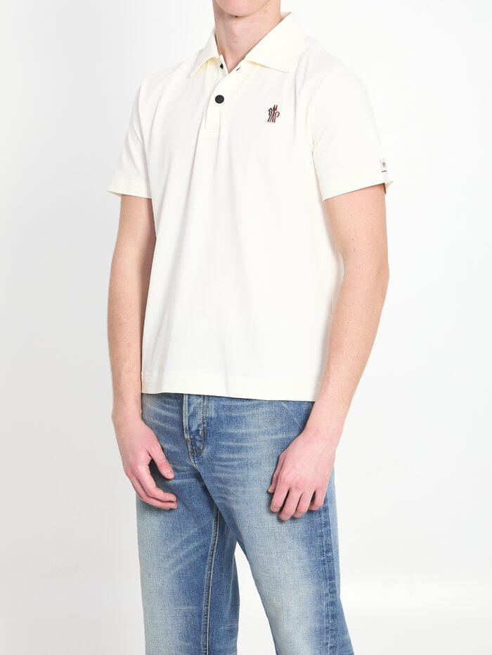 Moncler Grenoble Polo shirt in nylon piqué