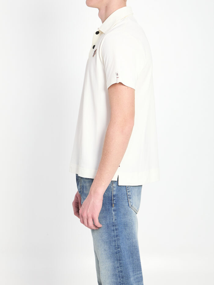 Moncler Grenoble Polo shirt in nylon piqué