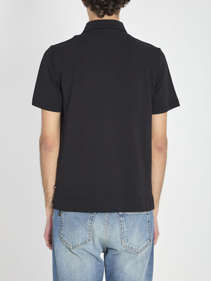 Moncler Grenoble Polo shirt in nylon piqué