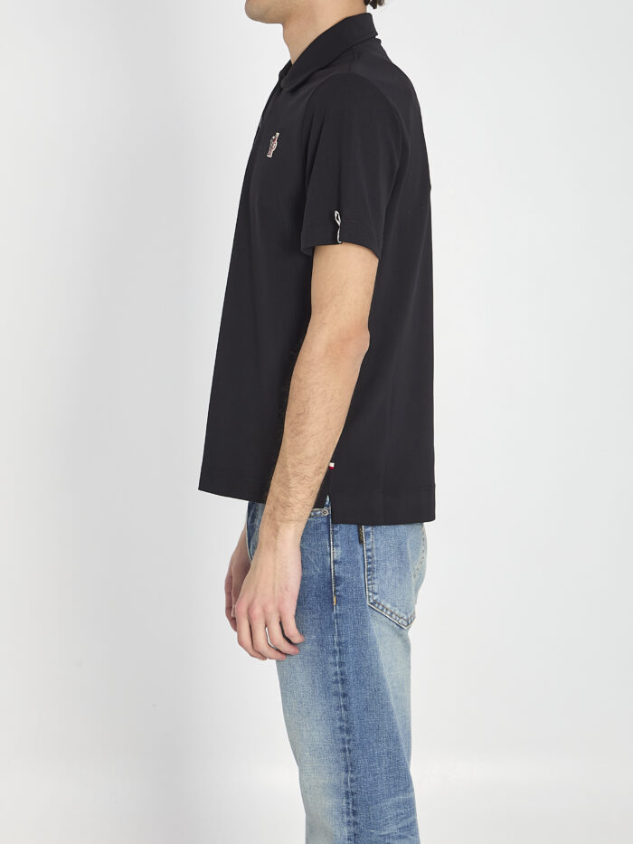 Moncler Grenoble Polo shirt in nylon piqué