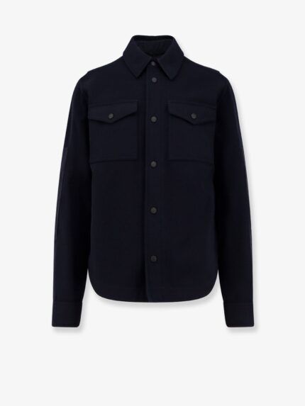 MONCLER GRENOBLE Shirt/Jacket With Iconic Logo Patch