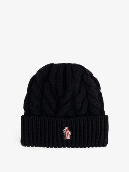 MONCLER GRENOBLE Virgin Wool Beanie Hat