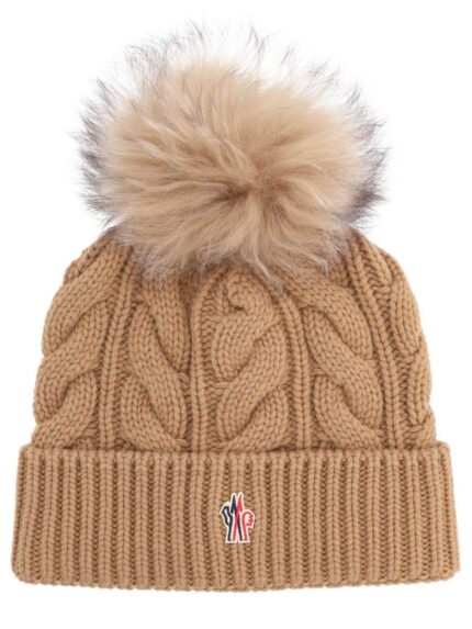 MONCLER GRENOBLE WOOL AND CASHMERE BEANIE