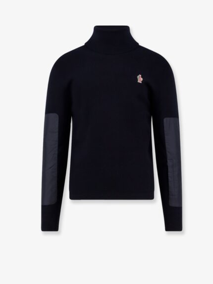 MONCLER GRENOBLE Wool Turtleneck Sweater With Nylon Inserts