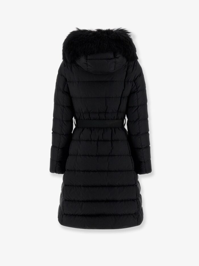 Moncler Khloesse Nylon Long Down Jacket