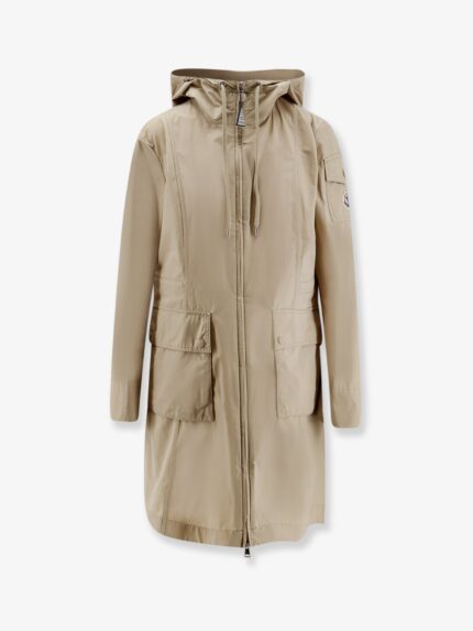 Moncler Laerte Cotton Blend Long Jacket