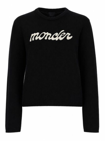 Moncler MAGLIA CON LOGO A CONTRASTO