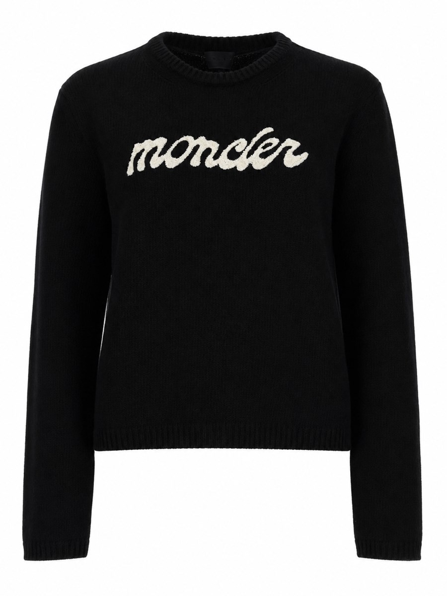 Moncler MAGLIA CON LOGO A CONTRASTO