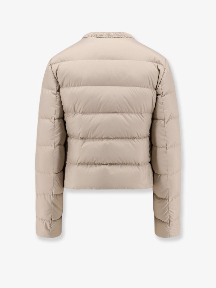 Moncler Mauvezin Nylon Down Jacket With Embroidered Profiles
