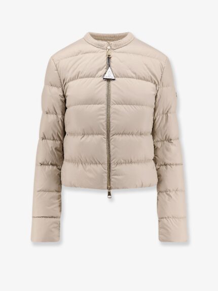 Moncler Mauvezin Nylon Down Jacket With Embroidered Profiles