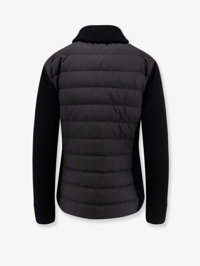 Moncler Nylon Down Jacket With Virgin Wool Inserts