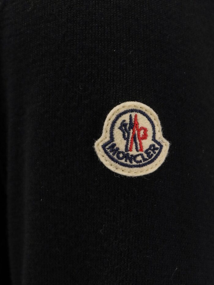 Moncler Nylon Down Jacket With Virgin Wool Inserts