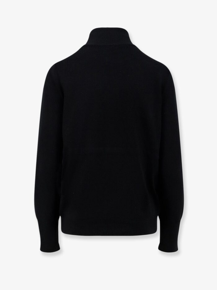 Moncler Nylon Down Jacket With Virgin Wool Inserts