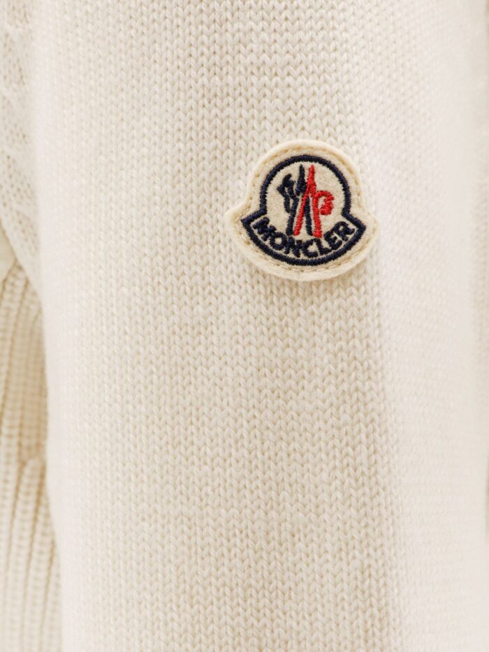 Moncler Nylon Down Jacket With Virgin Wool Inserts