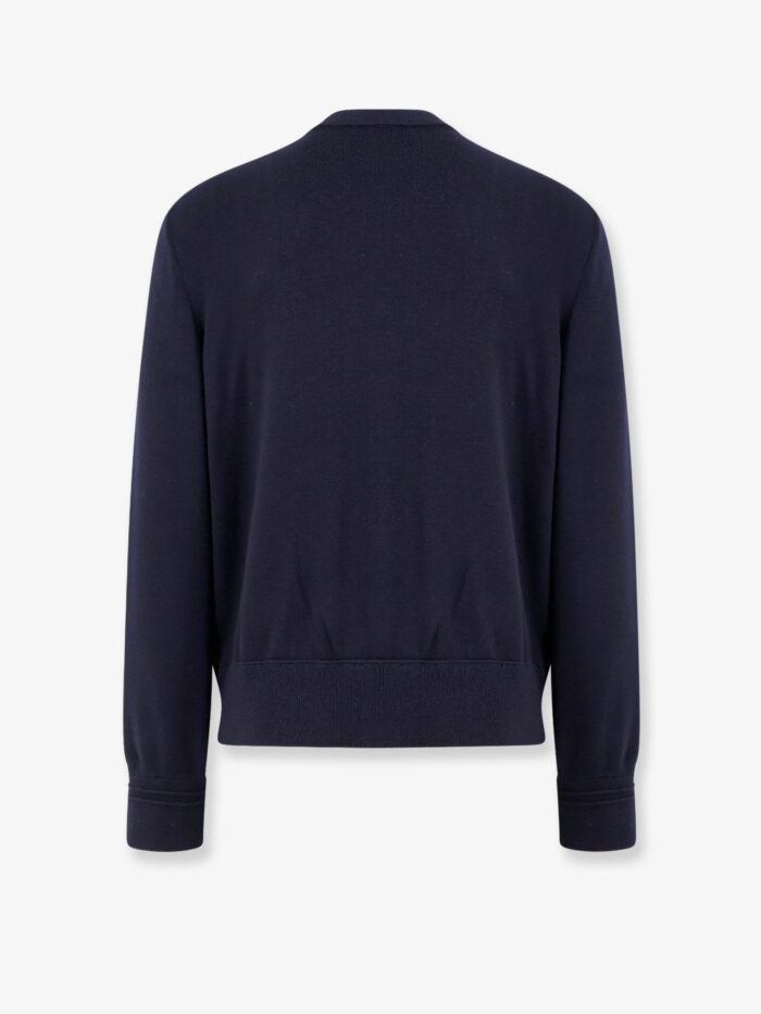 Moncler Nylon Down Jacket With Wool Sleeves