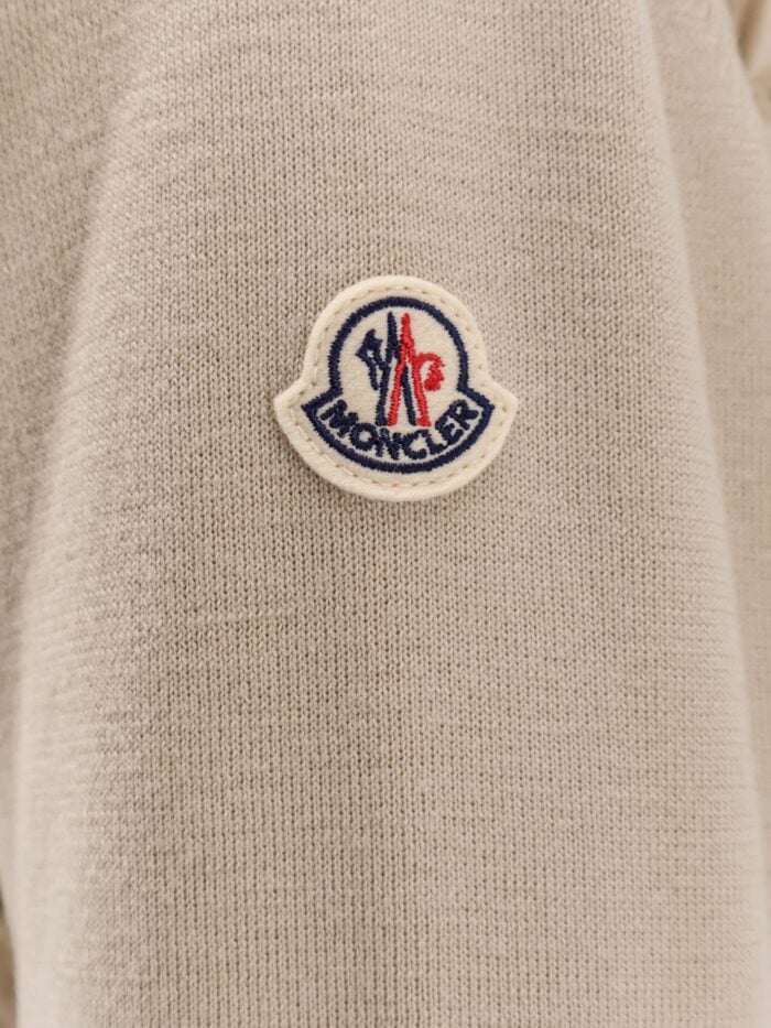 Moncler Nylon Down Jacket With Wool Sleeves