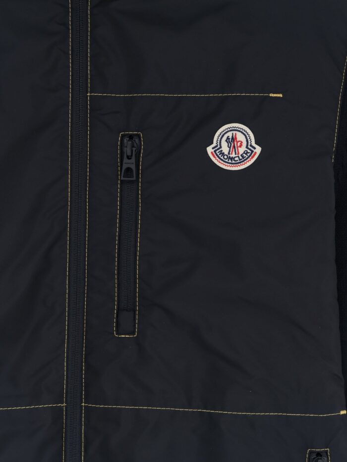Moncler Nylon Jacket With Cotton Inserts
