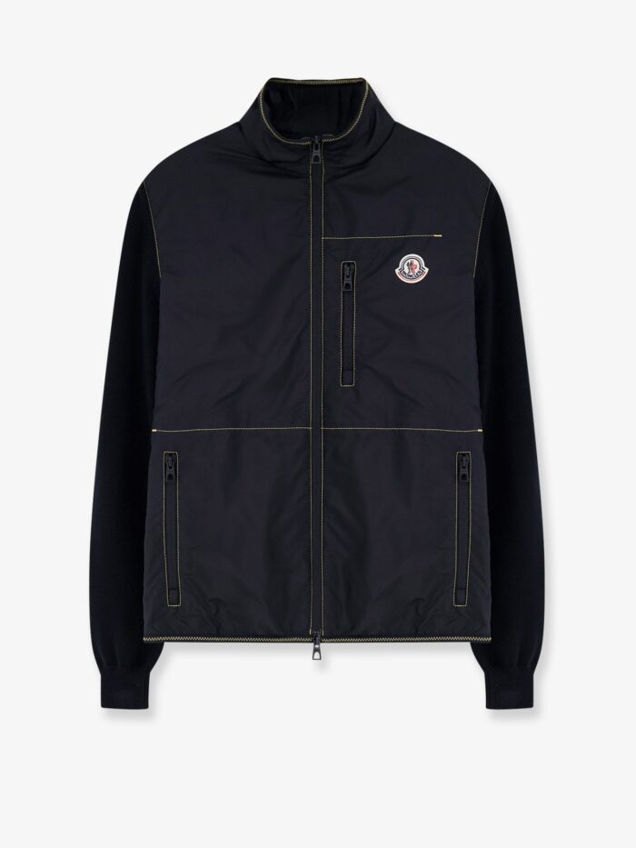 Moncler Nylon Jacket With Cotton Inserts